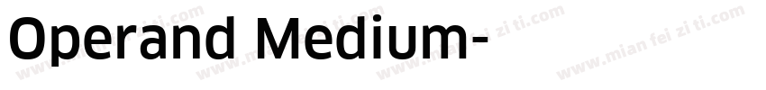 Operand Medium字体转换